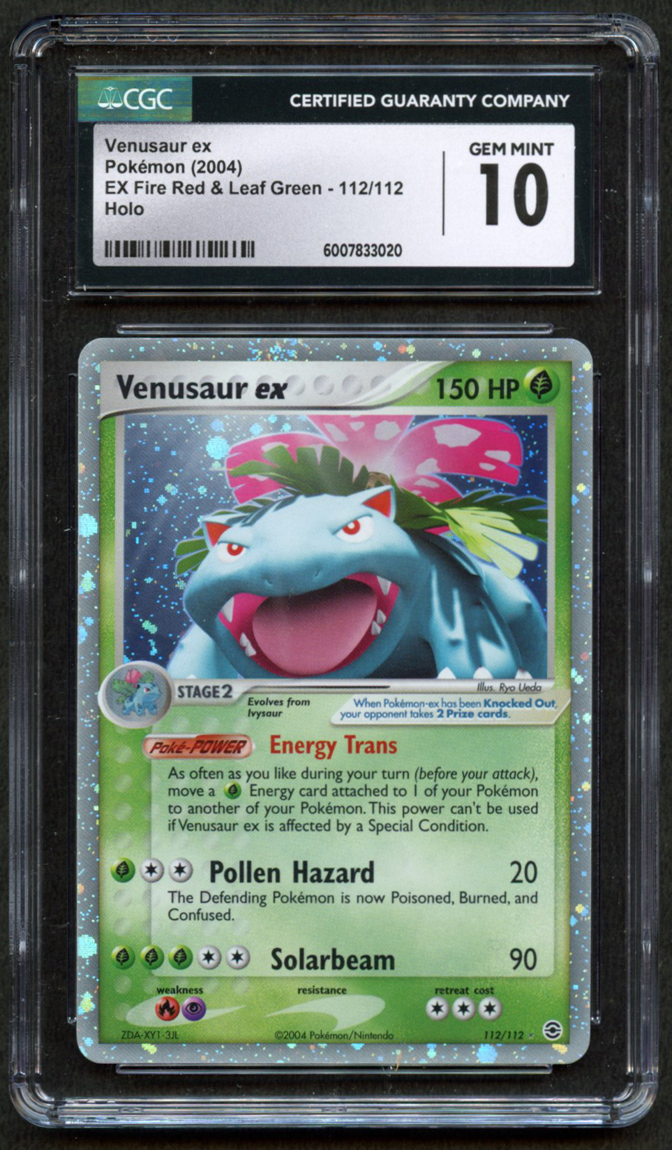 CGC 10 Venusaur ex - EX Fire Red & Leaf Green 2004 - 112/112
