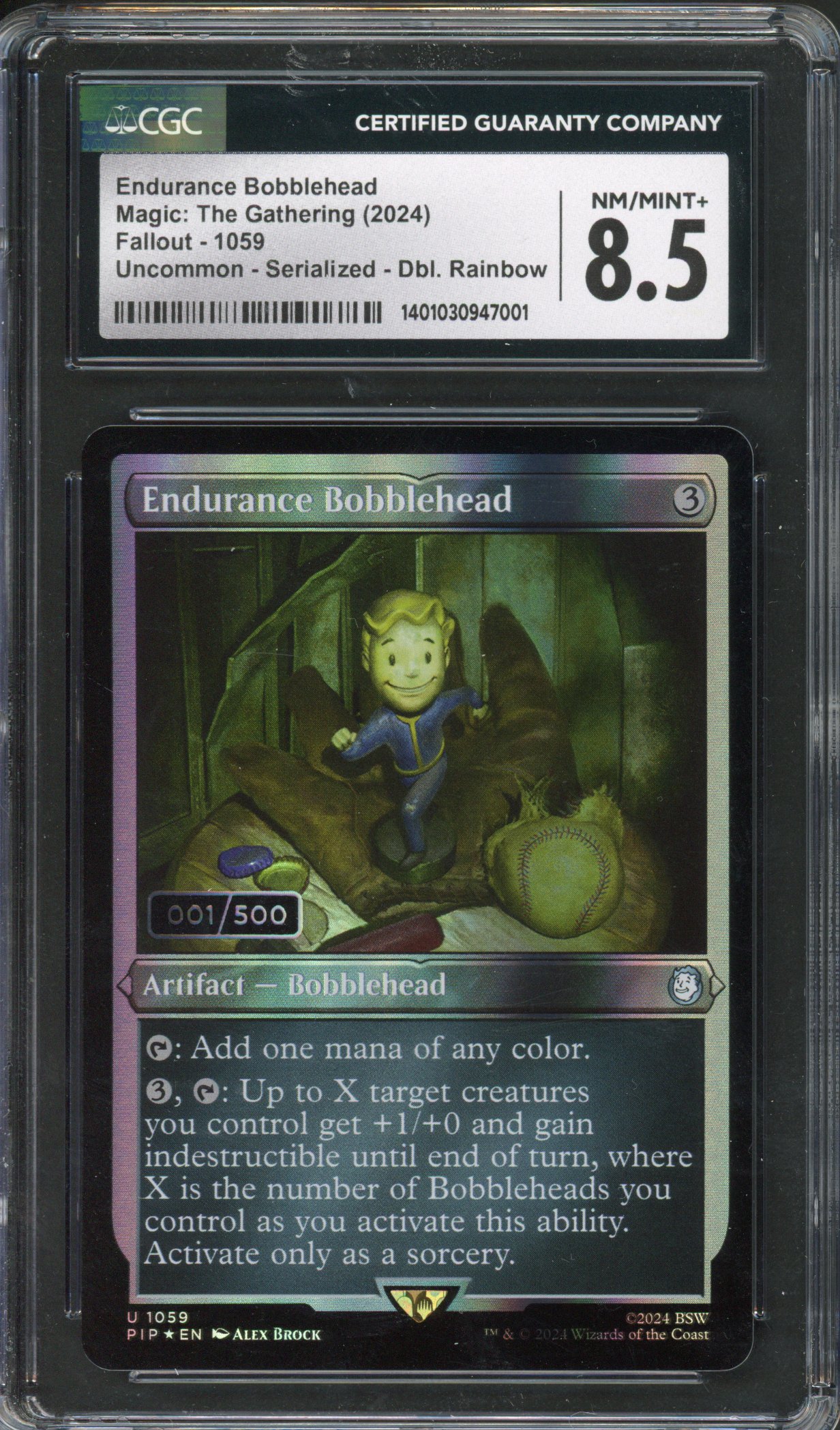 Magic The Gathering - CGC 8.5 Endurance Bobblehead 1/500 Serialized - Fallout 2024