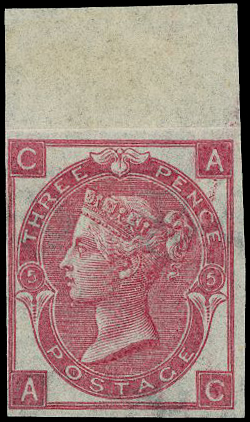 1865 3d rose Pl.5 (Wmk. Emblems).