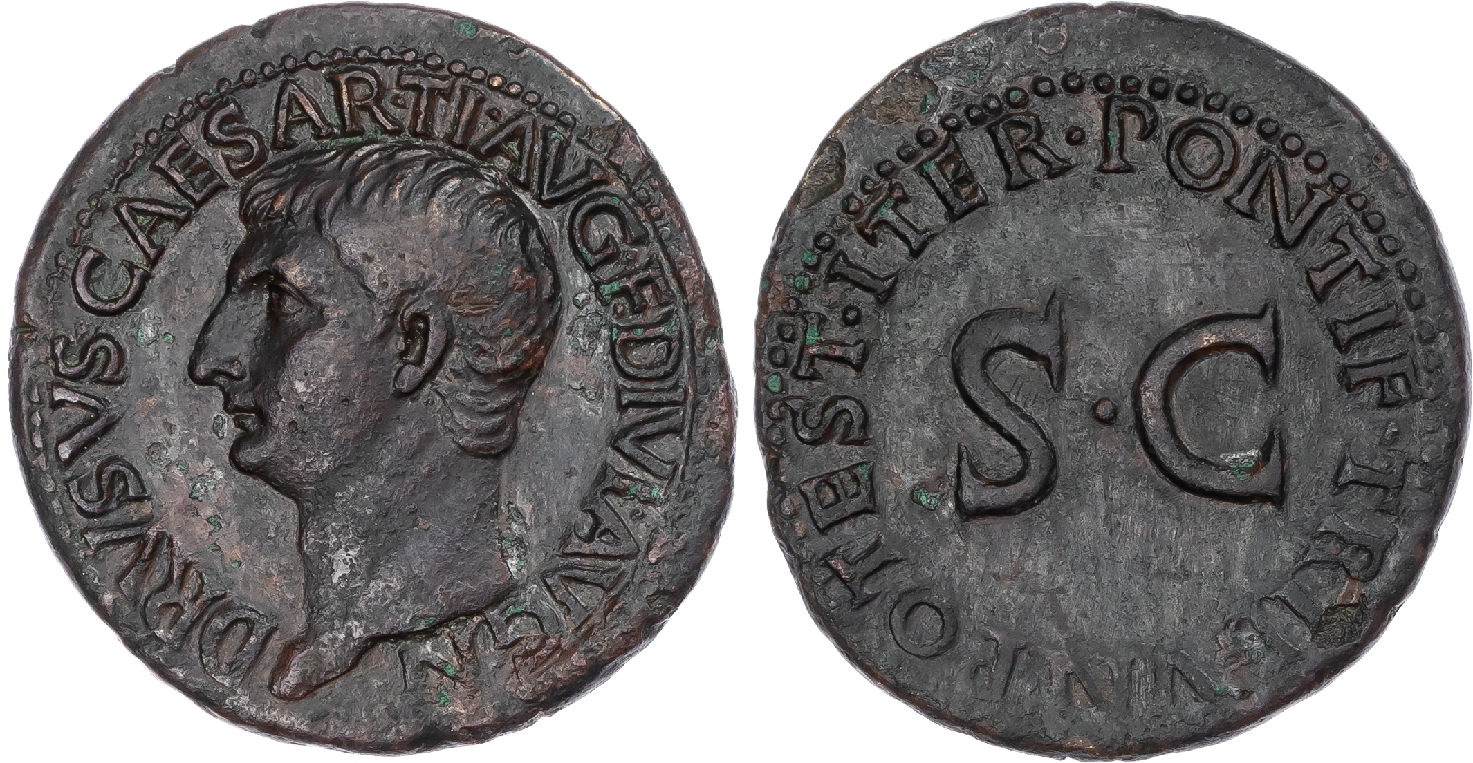 Drusus (d. AD 23) AE As, Rome, struck under Tiberius, c. AD 22-23, 10.99g. 