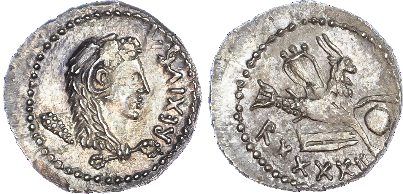 Kings of Mauretania, Juba II (25 BC – AD 24) AR Denarius