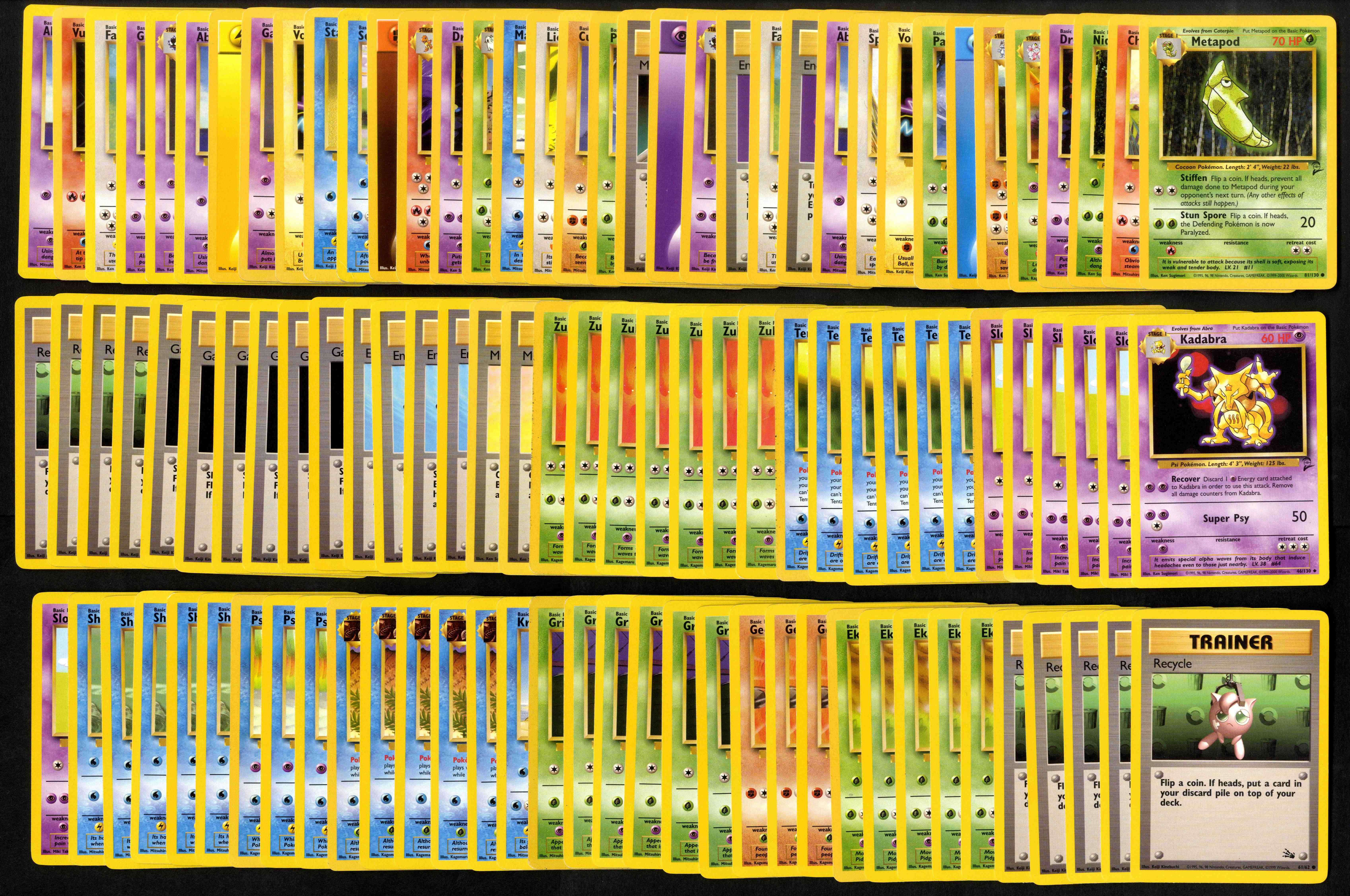 Pokémon Base Set/Base Set 2/fossil/Team Rocket Collection 