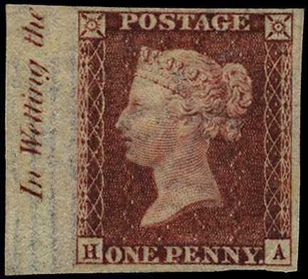 1865 1d carmine 'Royal Reprint', plate 66...