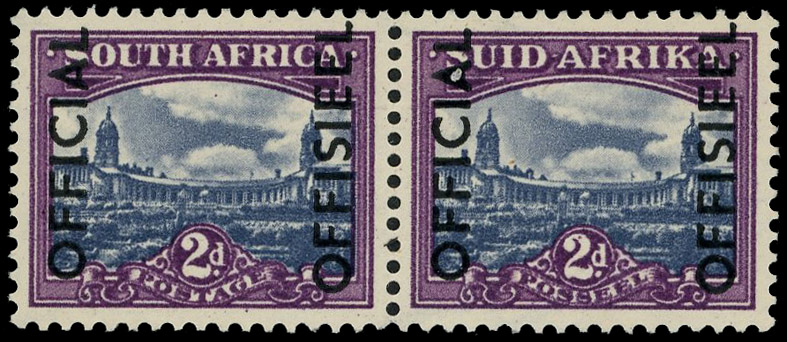 South Africa SG O45a pair mint