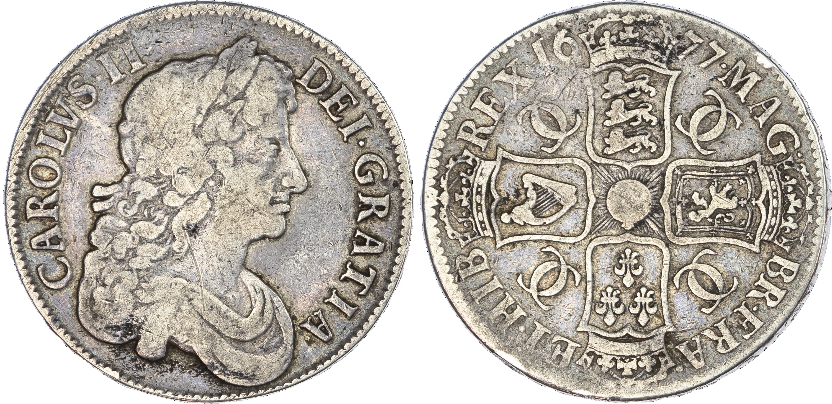 Charles II (1660‑85), Crown, 1677.