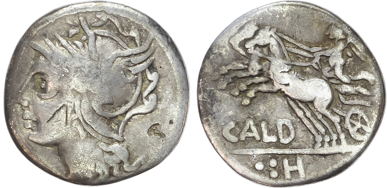 C. Coelius Caldus (104 BC) AR Denarius, Rome. 3.64g. 