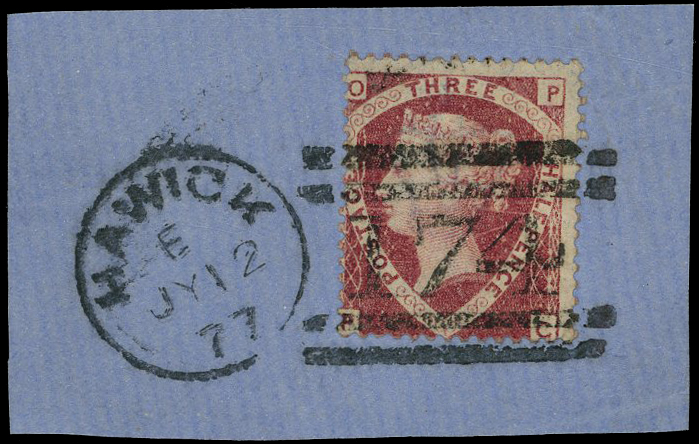 1870 1½d rose-red Pl.1.