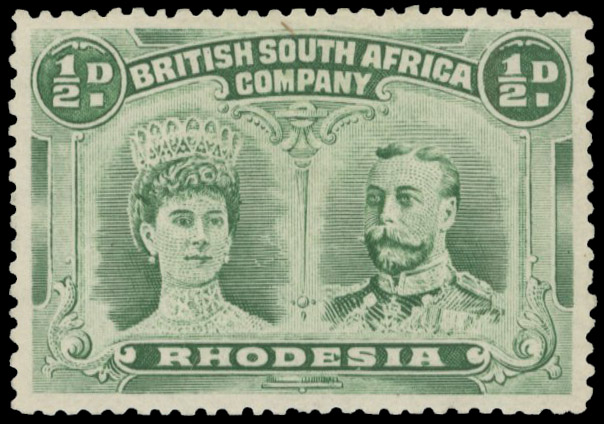 ½d yellow-green perf 13½ SG 182 group, position 81 shoulder flaw mint