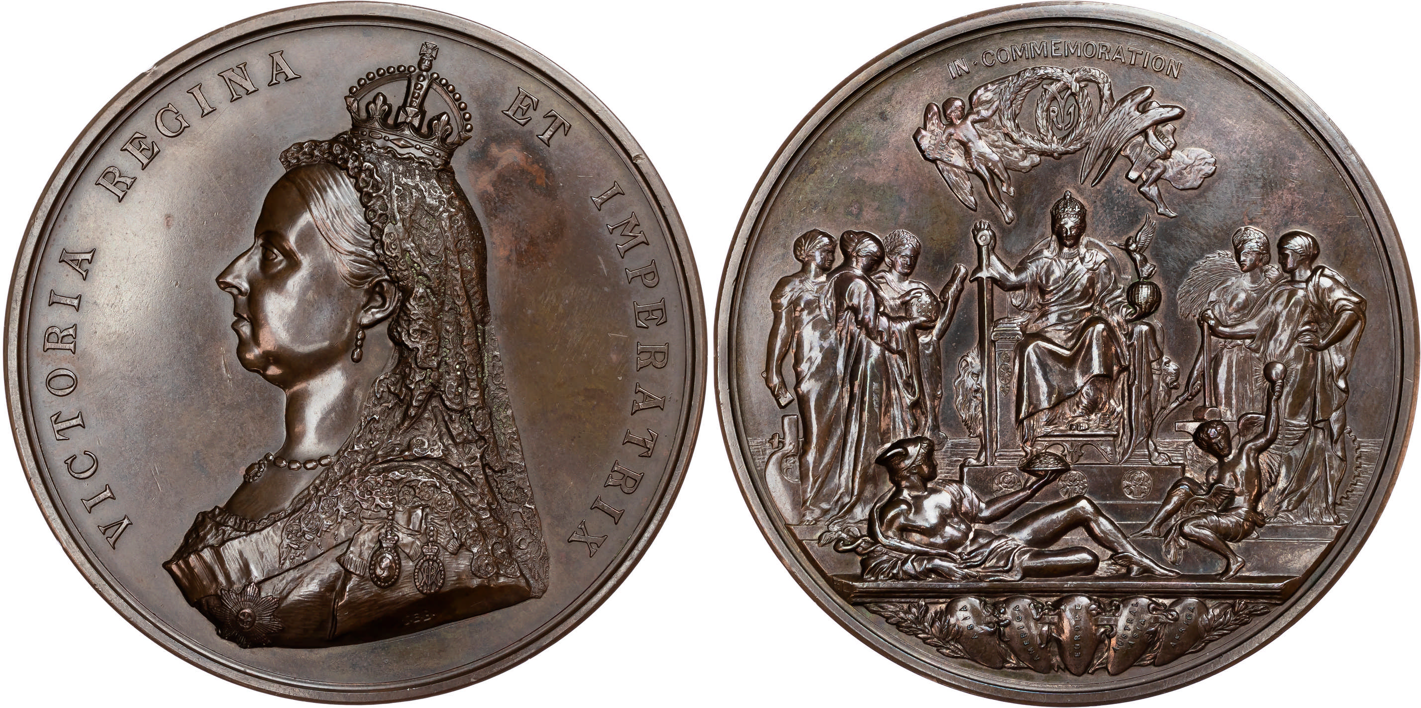 Great Britain. Victoria Æ Golden Jubilee Medallion. 1887. 