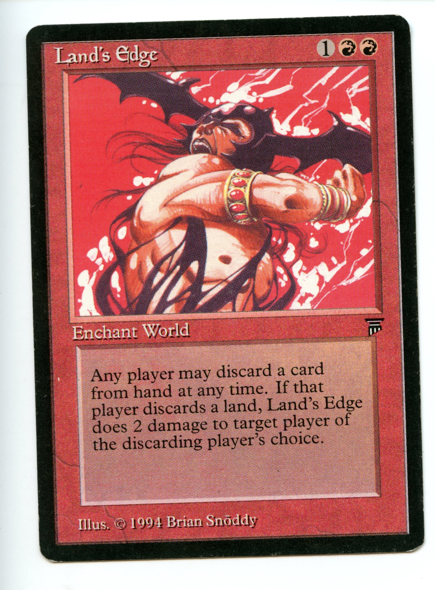 Magic the Gathering - Land's Edge  - Legends - Moderately Played