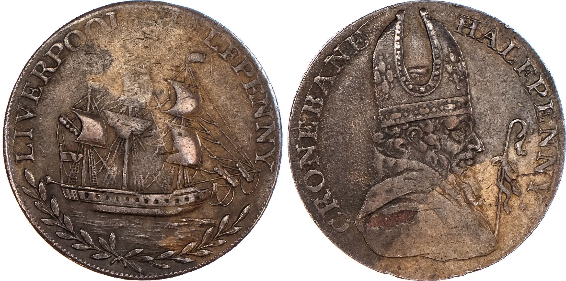 Liverpool, Thomas Clarke Mule Halfpenny,...