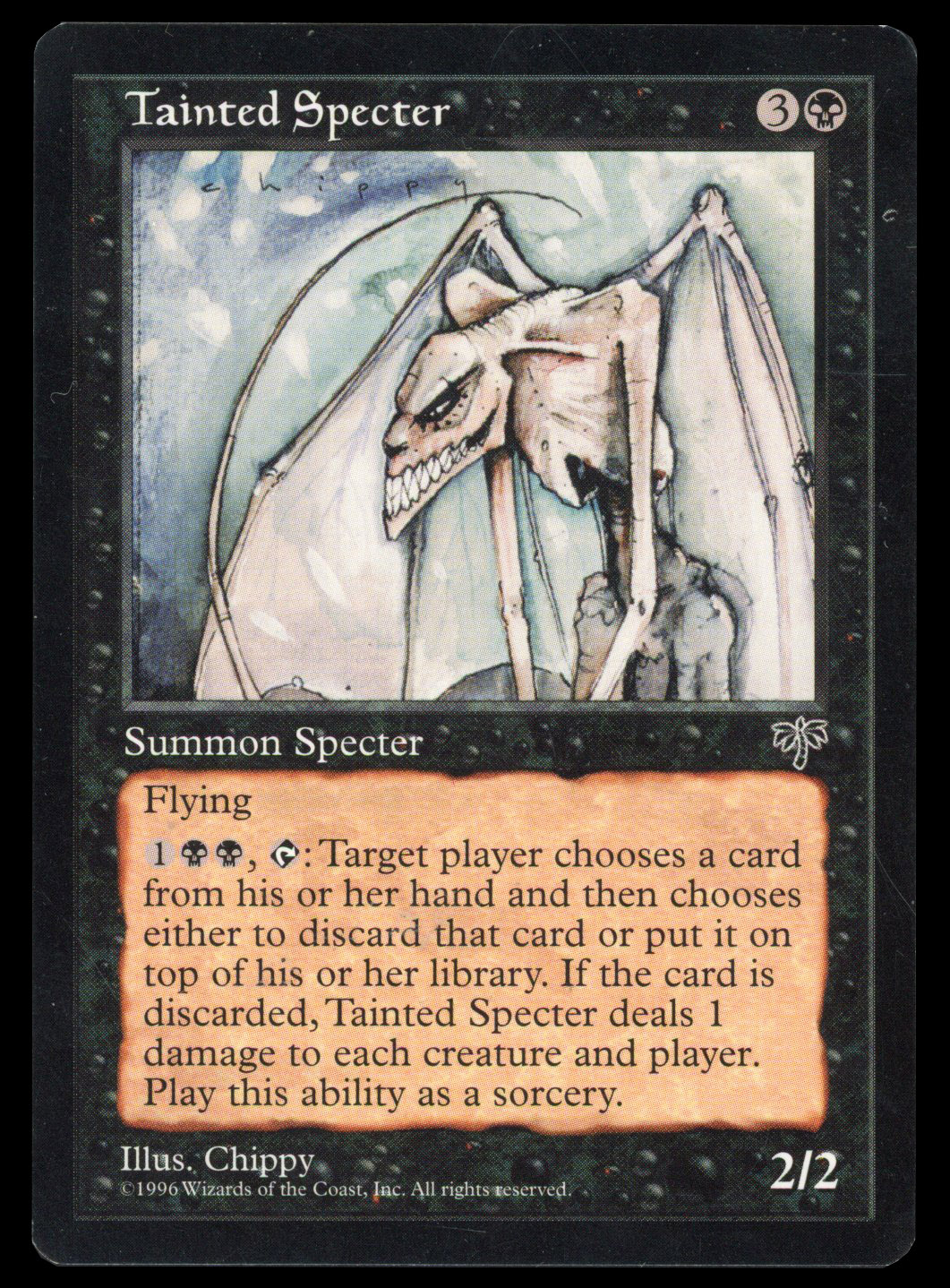 Magic The Gathering - Tainted Specter - Artist Proof - Signed - Mirage 