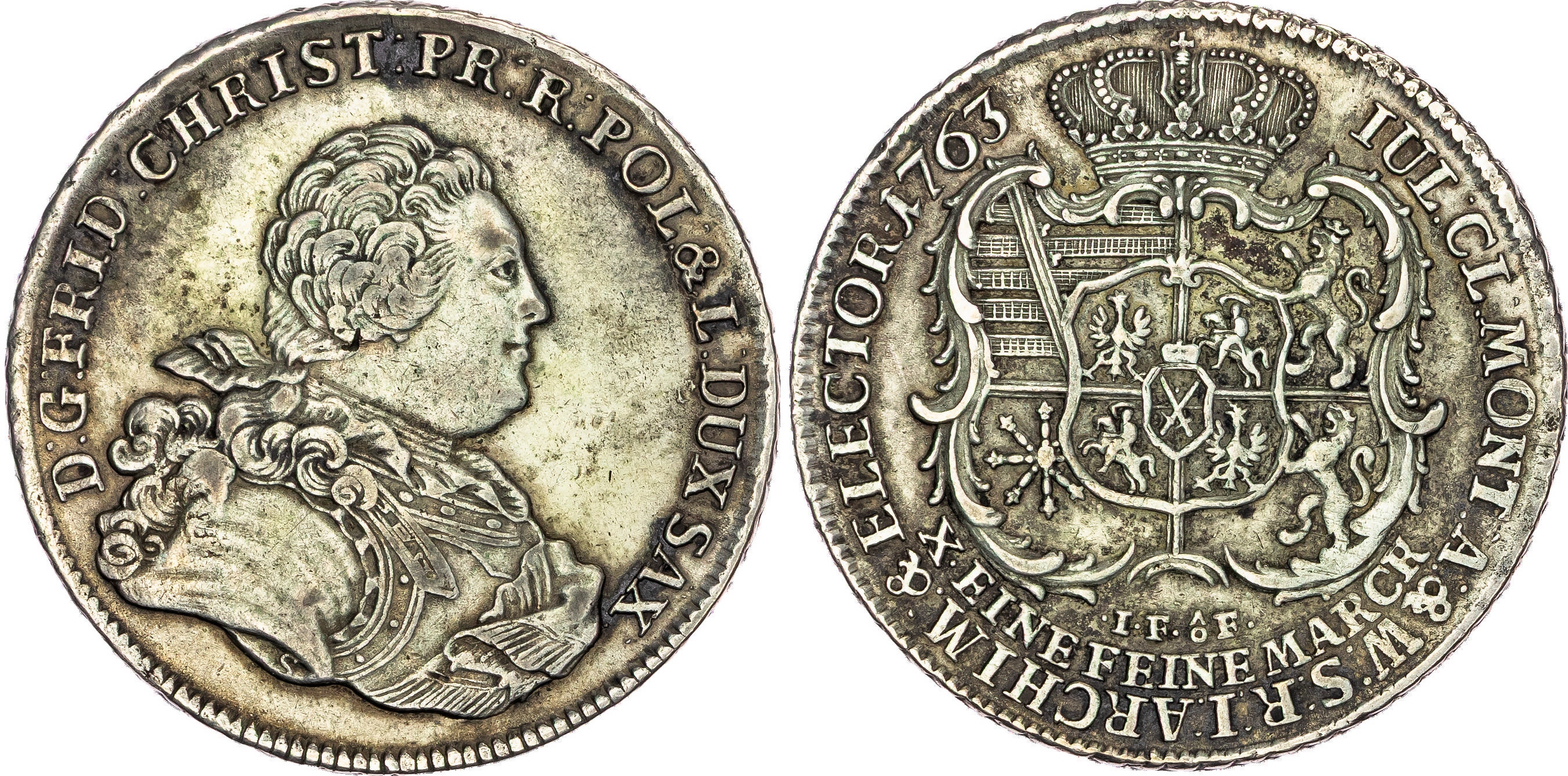 Germany, Saxony, Frederick Christian (1763), silver Taler, 1763