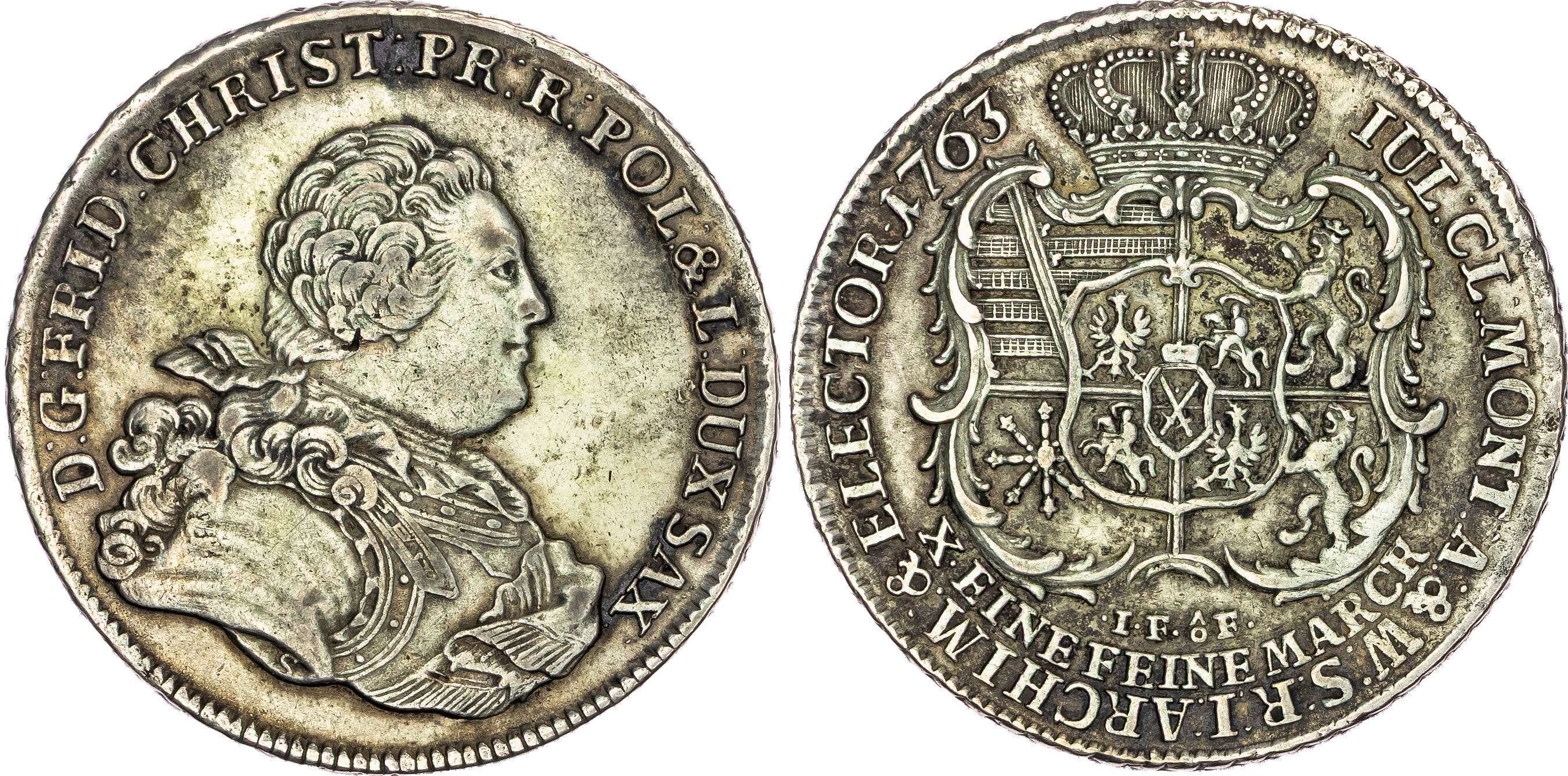 Germany, Saxony, Frederick Christian (1763), silver Taler, 1763