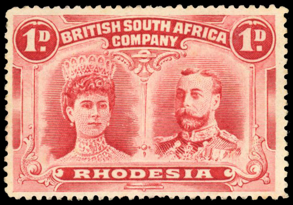 † 1d rose-carmine perf 15 SG 170b, position 37 mint