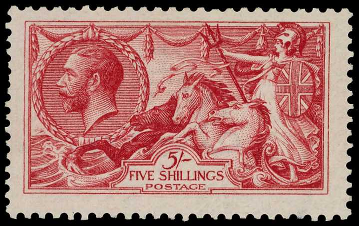 1913-8 Waterlow 5/- carmine-red, unmounted...