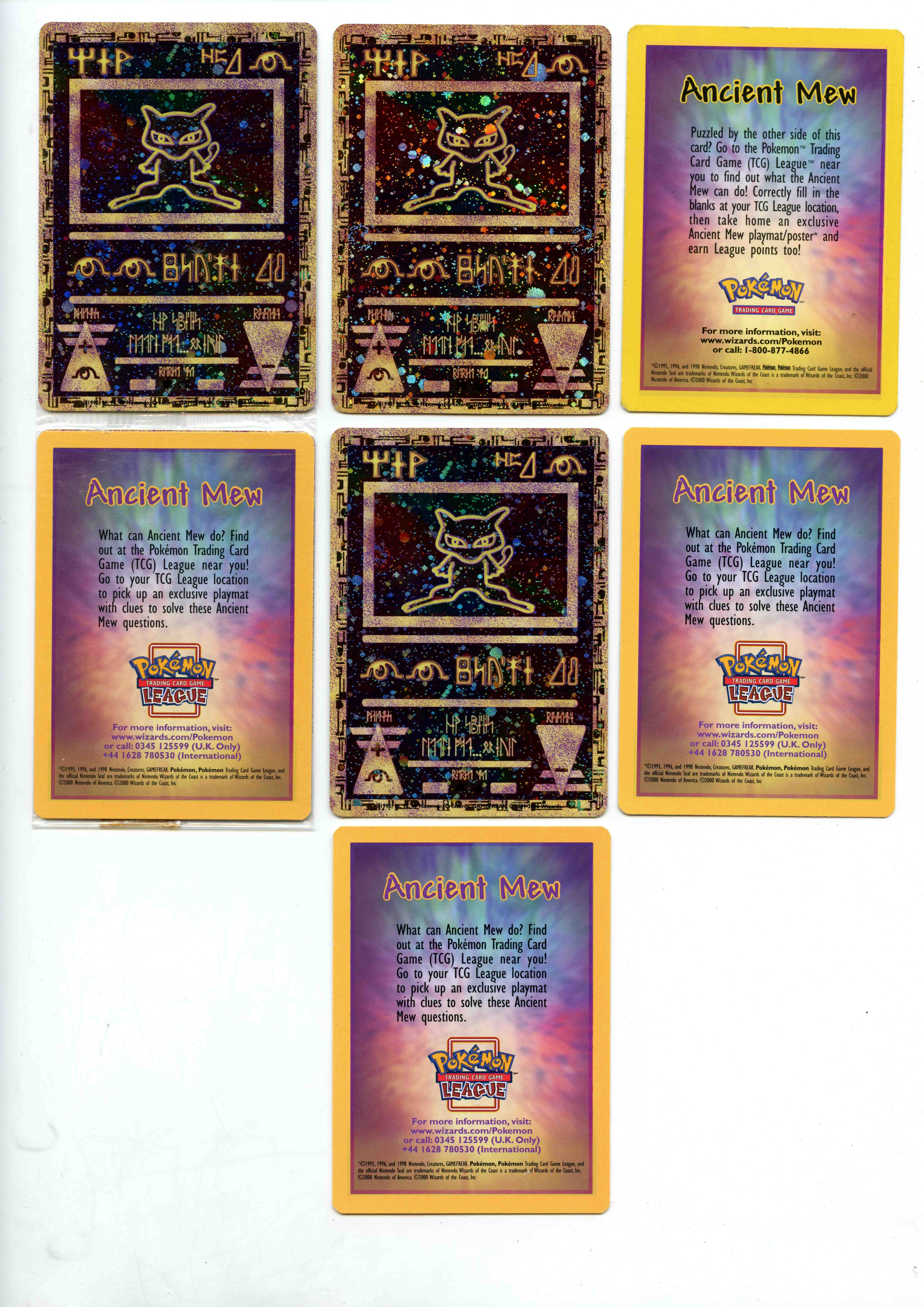 Pokémon TCG - Ancient Mew Black Star Promo x4 - One Sealed