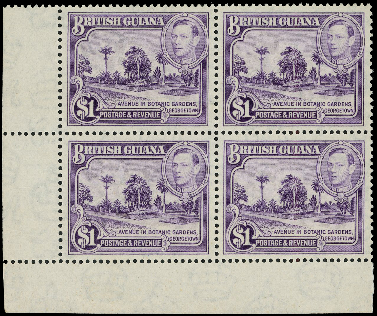 British Guiana SG 317a block mint