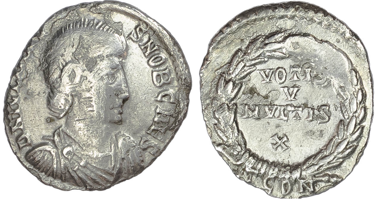 Julian II (as Caesar, AD 360-361) AR Siliqua, Arles, 1st Offi cina, 1.89g.