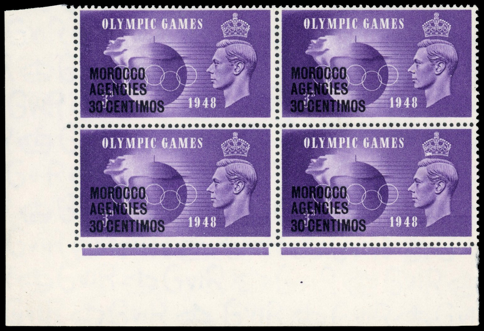 Morocco Agencies SG 179a block mint