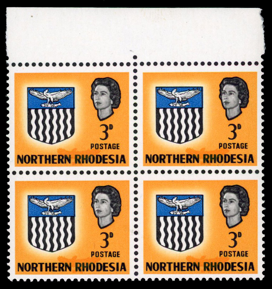 Northern Rhodesia SG 78 var block mint