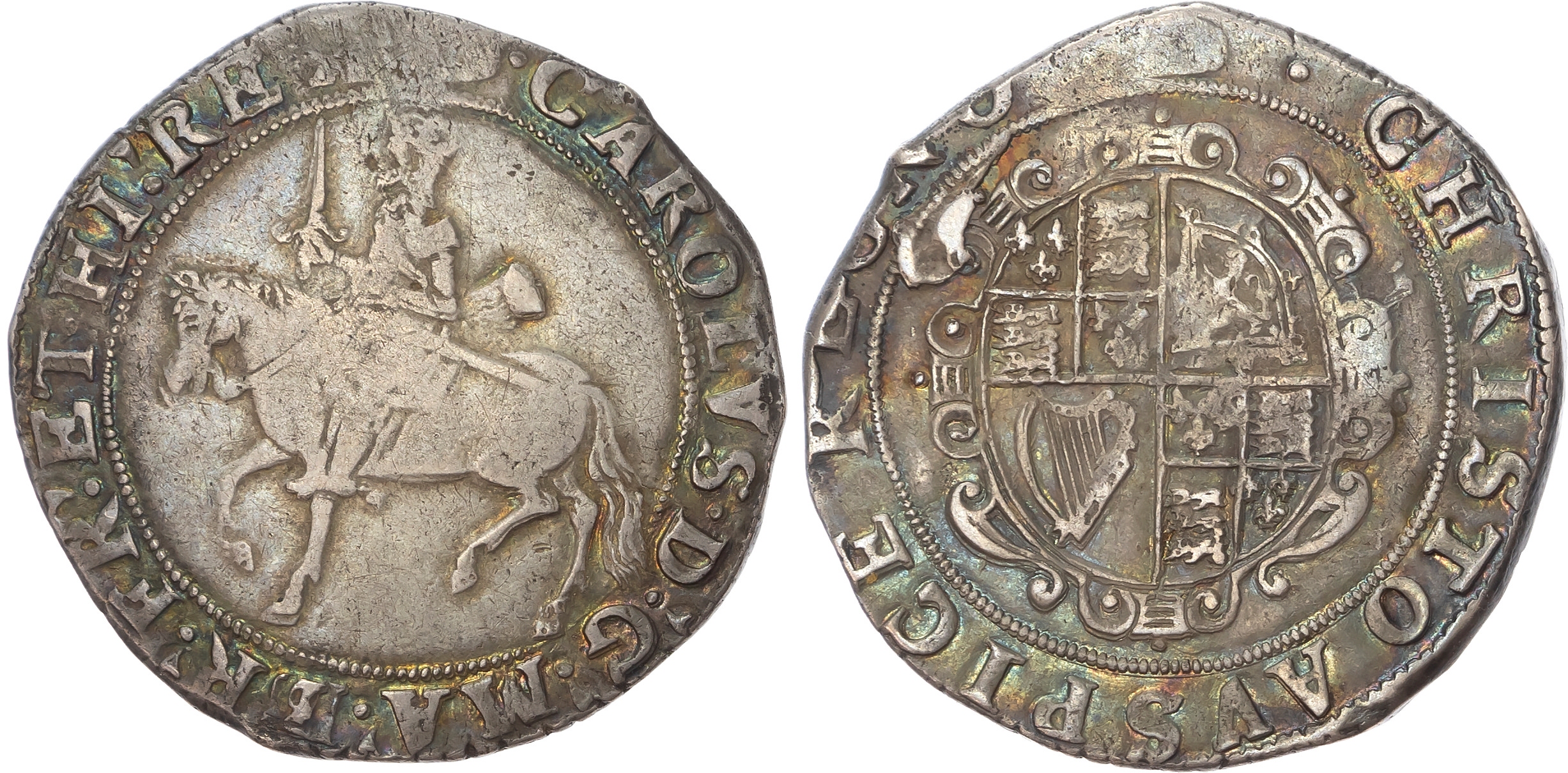 Charles I (1625-1649), AR Halfcrown, Group III, Type 3a.