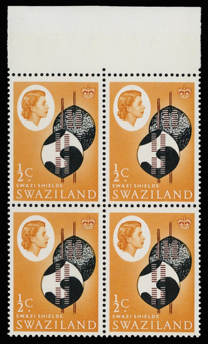 1962-66 ½c black, brown and yellow-brown, variety WMK...