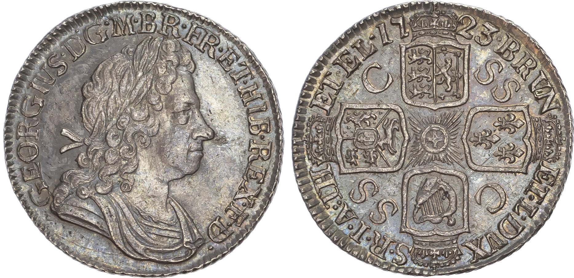 George I (1714-1727) Shilling, 1723, South Sea Company.
