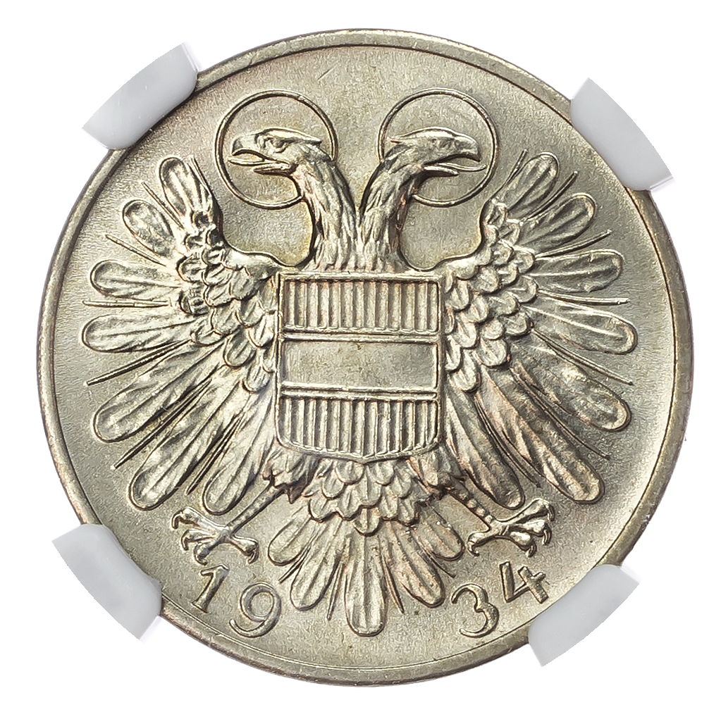 Austria, Federal State. Cu-Ni 50 Groschen. 1934.