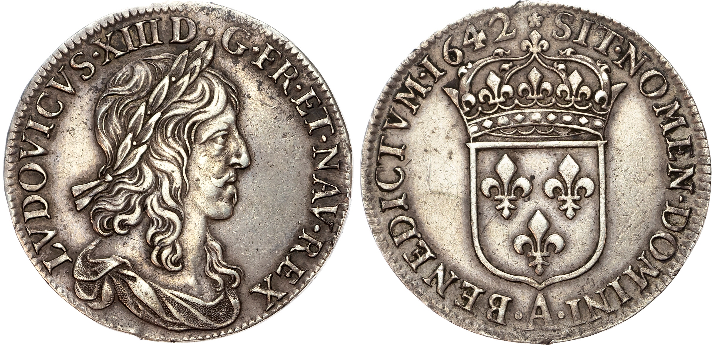 France, Louis XIII (1610-1643), silver Demi Écu