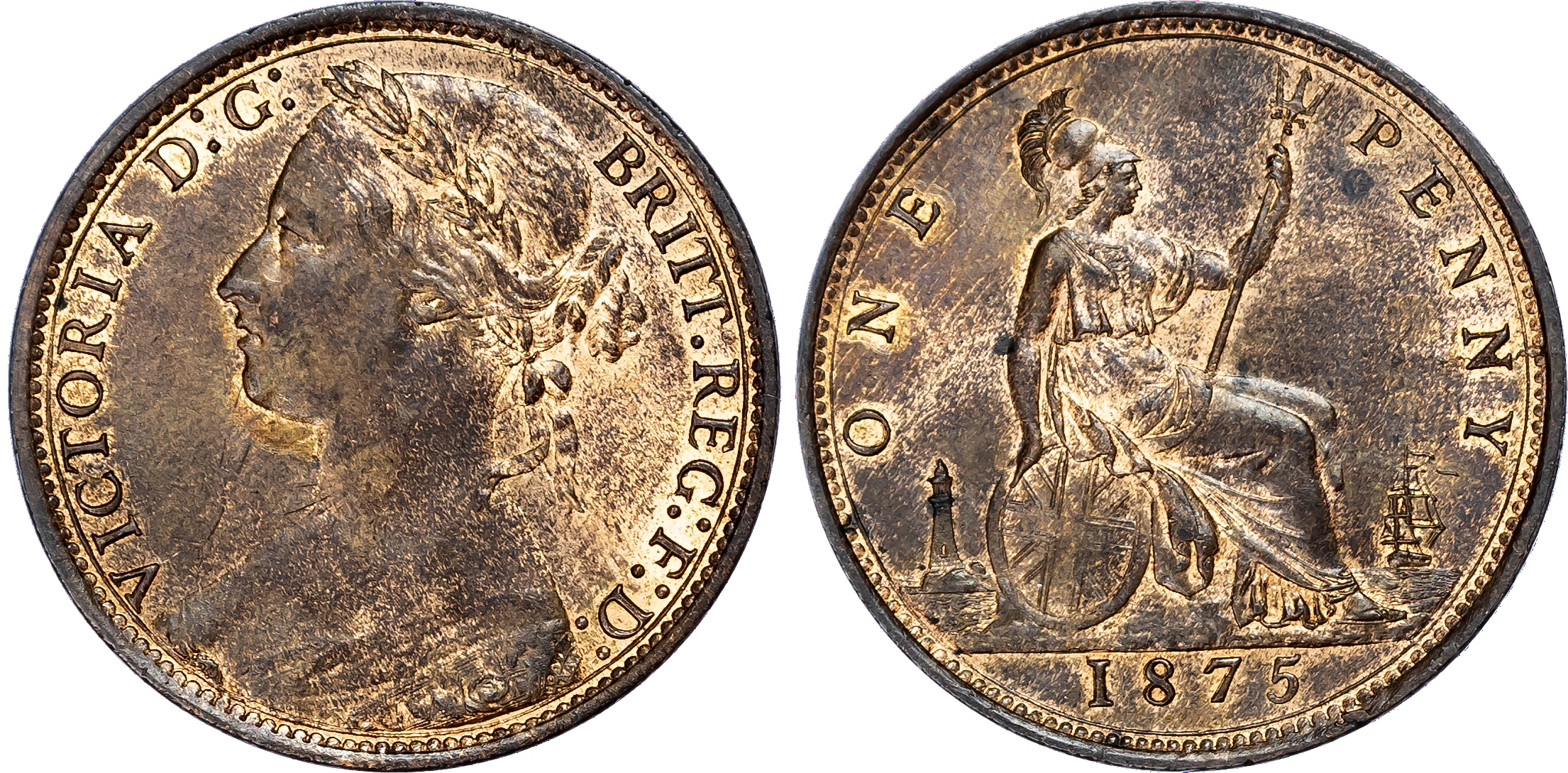 Victoria (1837-1901), Penny, 1875