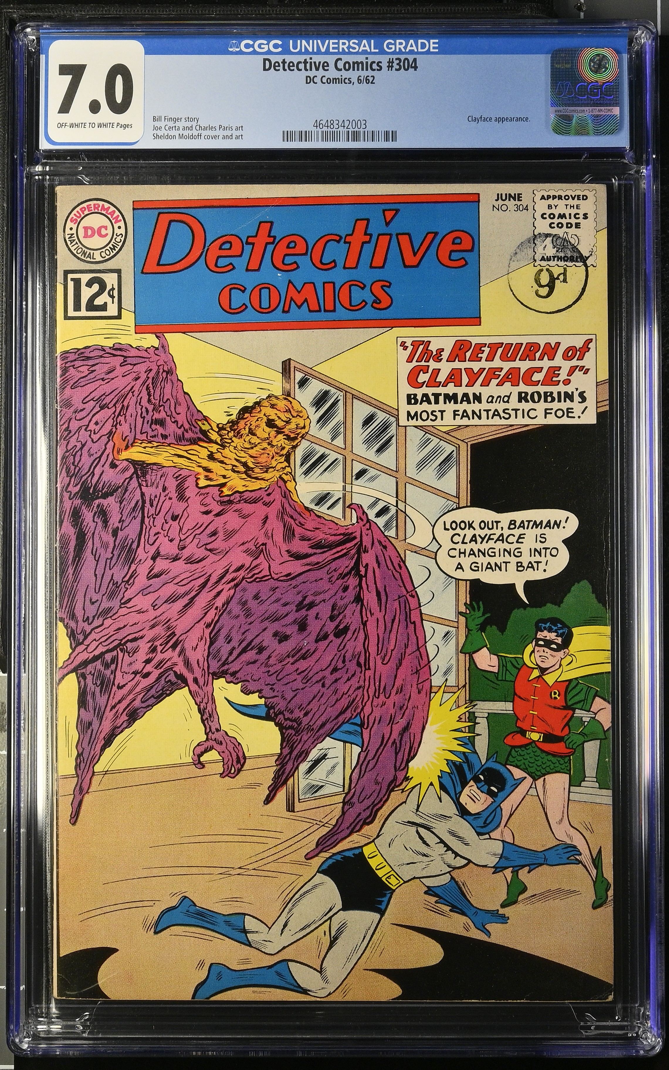 Detective Comics #304 (DC Comics 1962) CGC 7.0 Clayface appearance