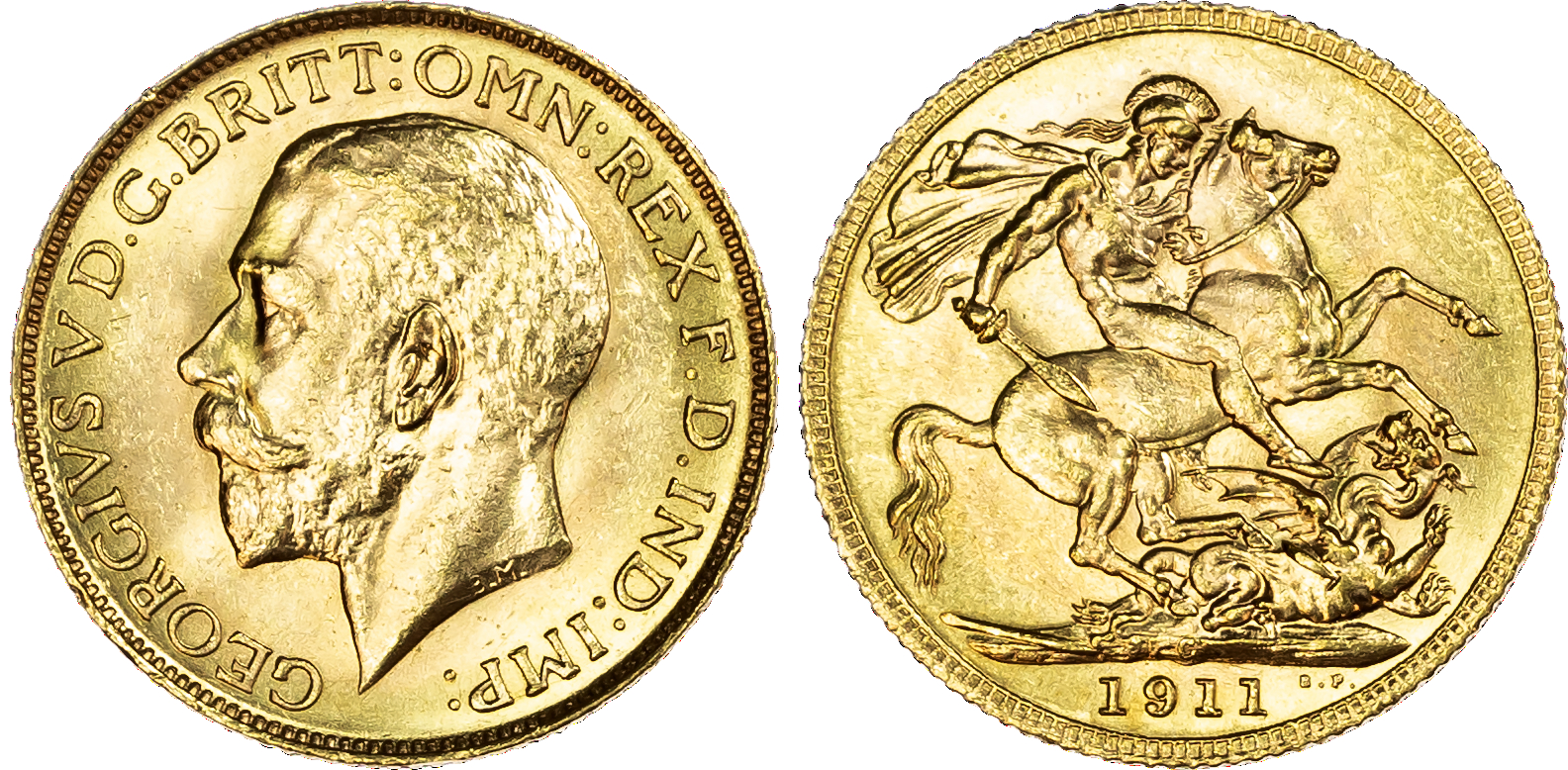 George V (1910-1936), Sovereign, 1911 C