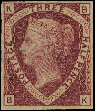 1870 1½d Rose red Pl.3. Imprimatur (BK)