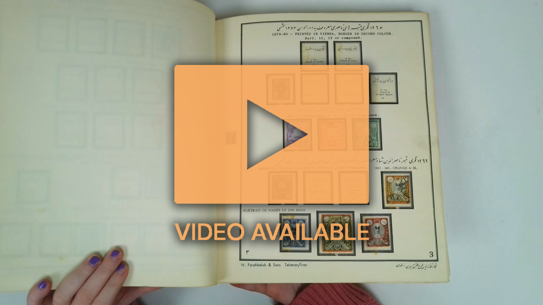 Iran 1880-1960s unused collection in printed album