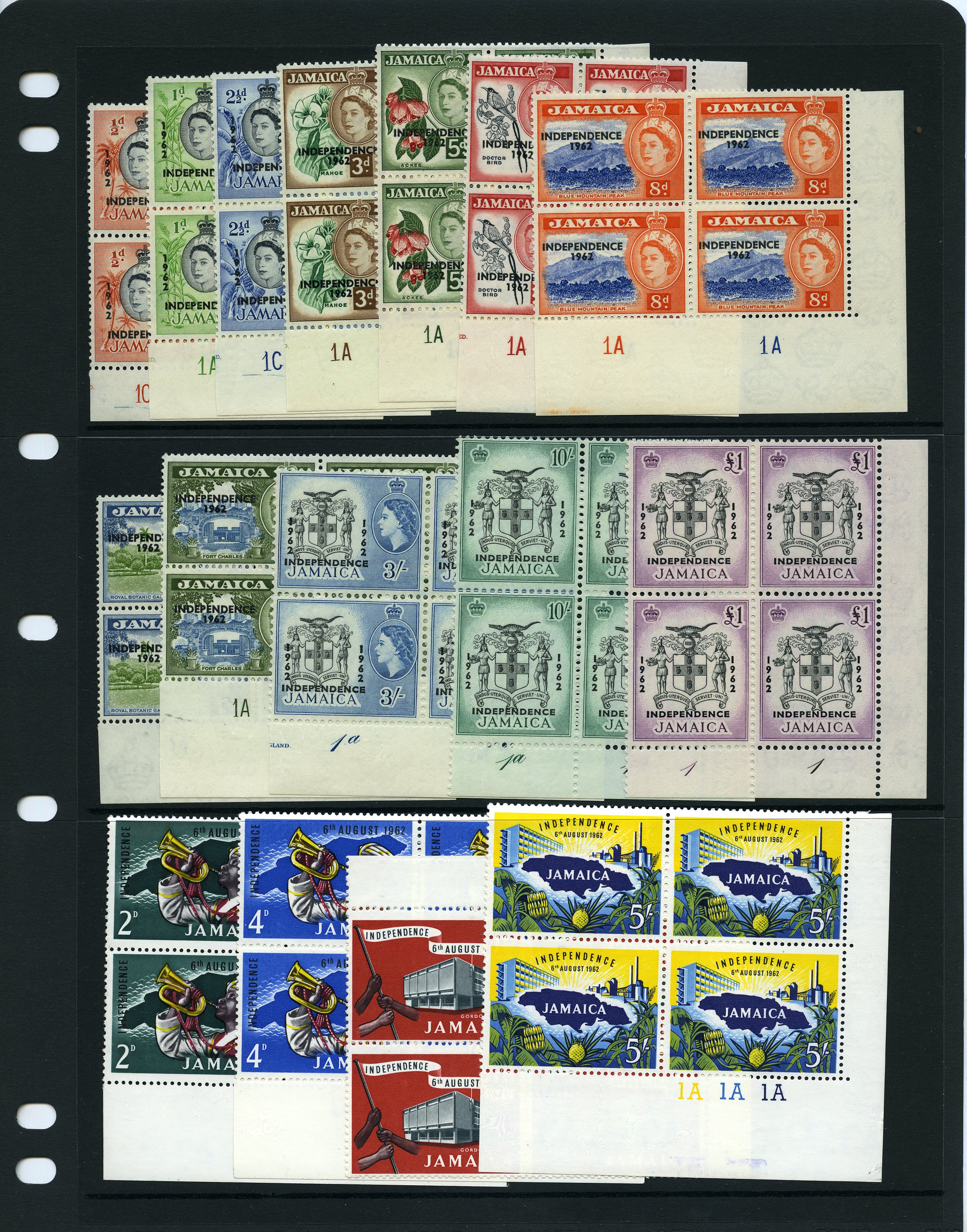 1962 Independence set of sixteen in...