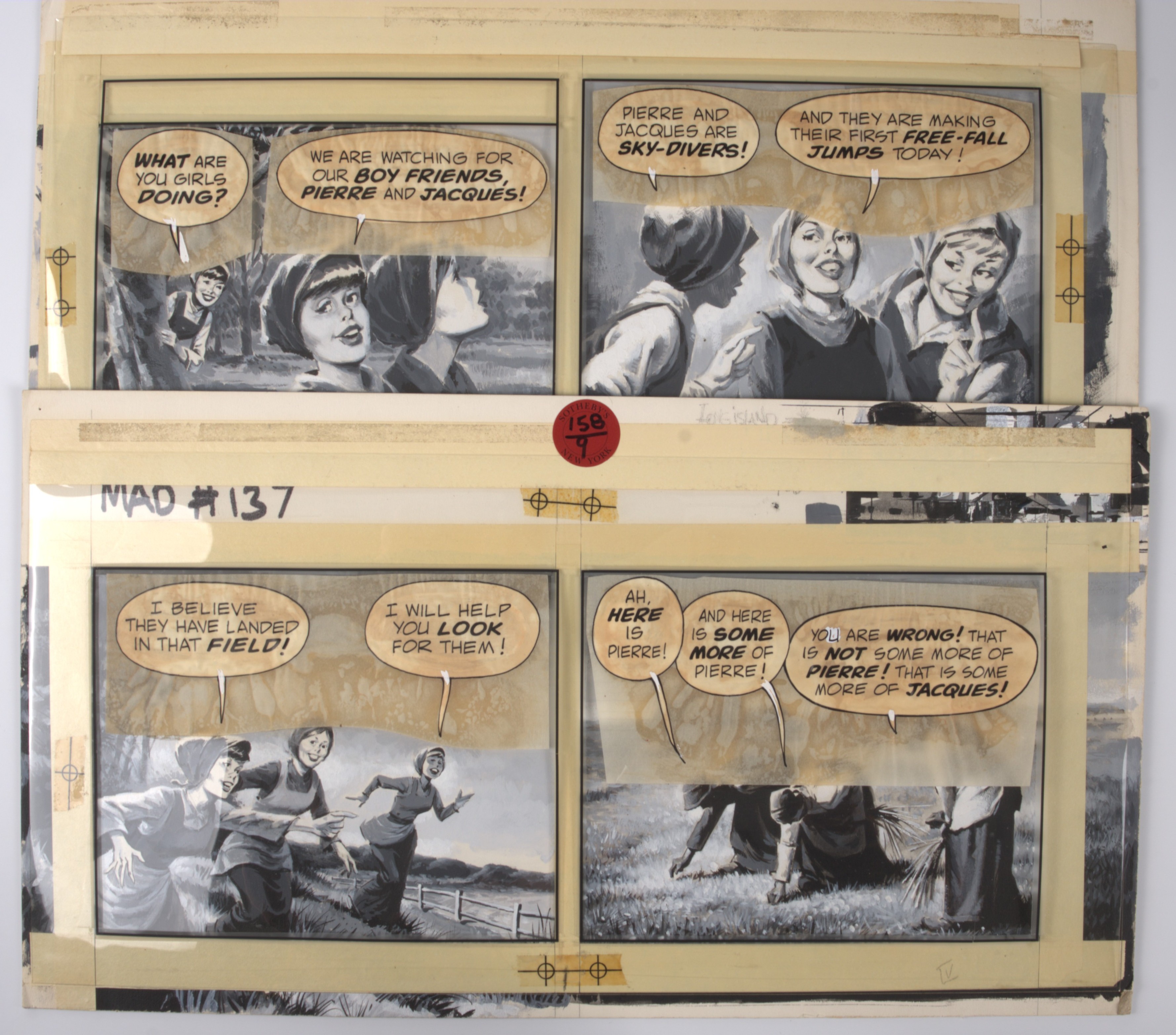 Jack Rickard Mad #137 If The World's Greatest Painters Drew The Comics of The Gleaners by Jean-François Millet (EC, 1970)