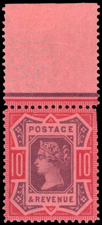 GB SG 210 1892 10d Jubilee colour trial