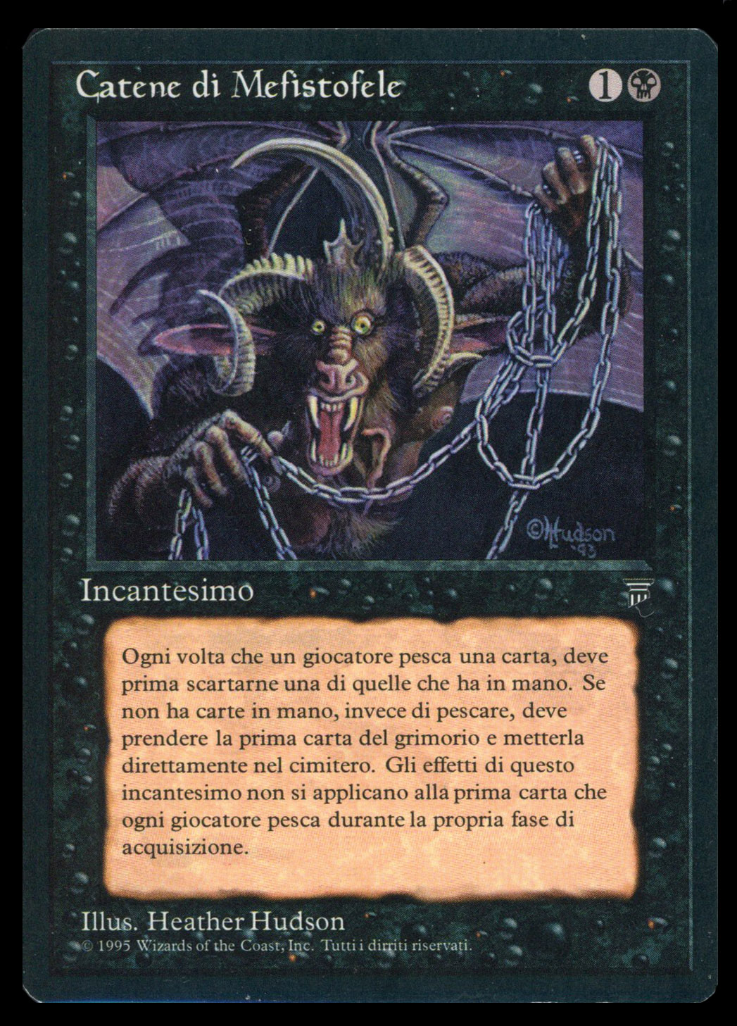 Magic The: Gathering - Chains of Mephistopheles Italian Language - Italian Legends - Lightly Played