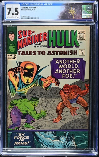 Tales to Astonish #73 CGC 7.5 Watcher and Leader appearances (Marvel Comics, 1965) Off-white to white pages