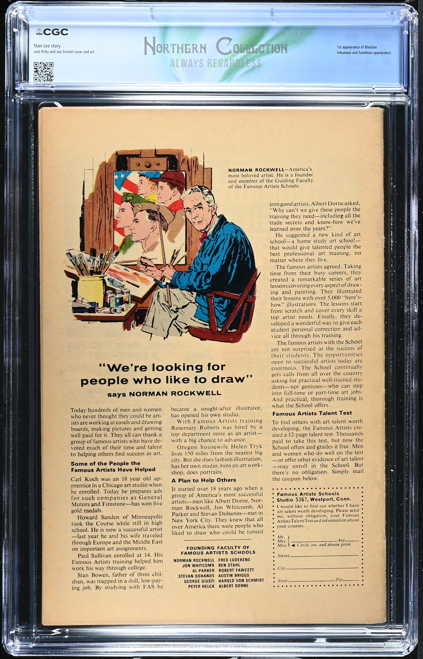 Past auction: Fantastic Four #62 CGC 7.5 1st Appearance of