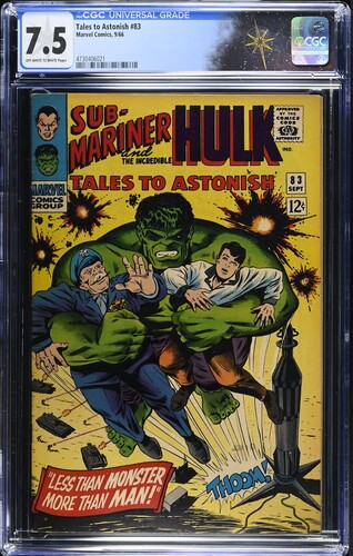 Tales to Astonish #83 CGC 7.5 Stan Lee story, Jack Kirby and Bill Everett cover (Marvel Comics, 1966) 