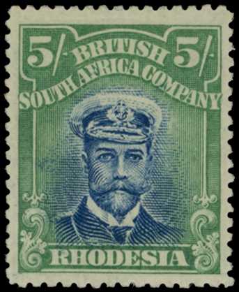 1913-7 5/- Head Die II, perf 15. Large part...