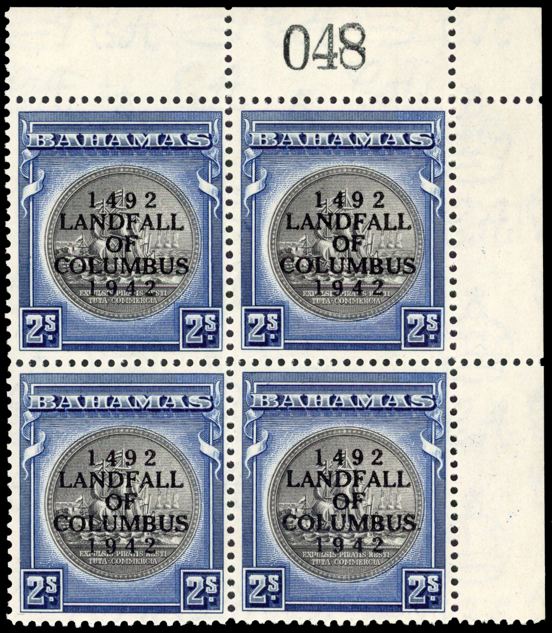 Bahamas SG 172c block mint