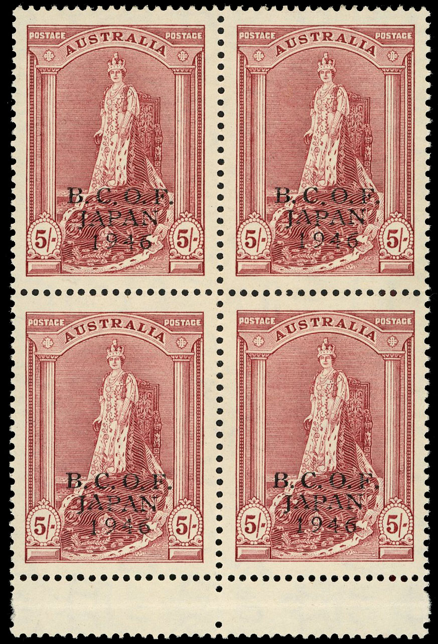 Australia BCOF SG J7 block mint