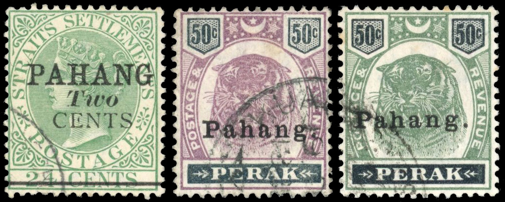 Malaya Pahang 1889-1899 collection used