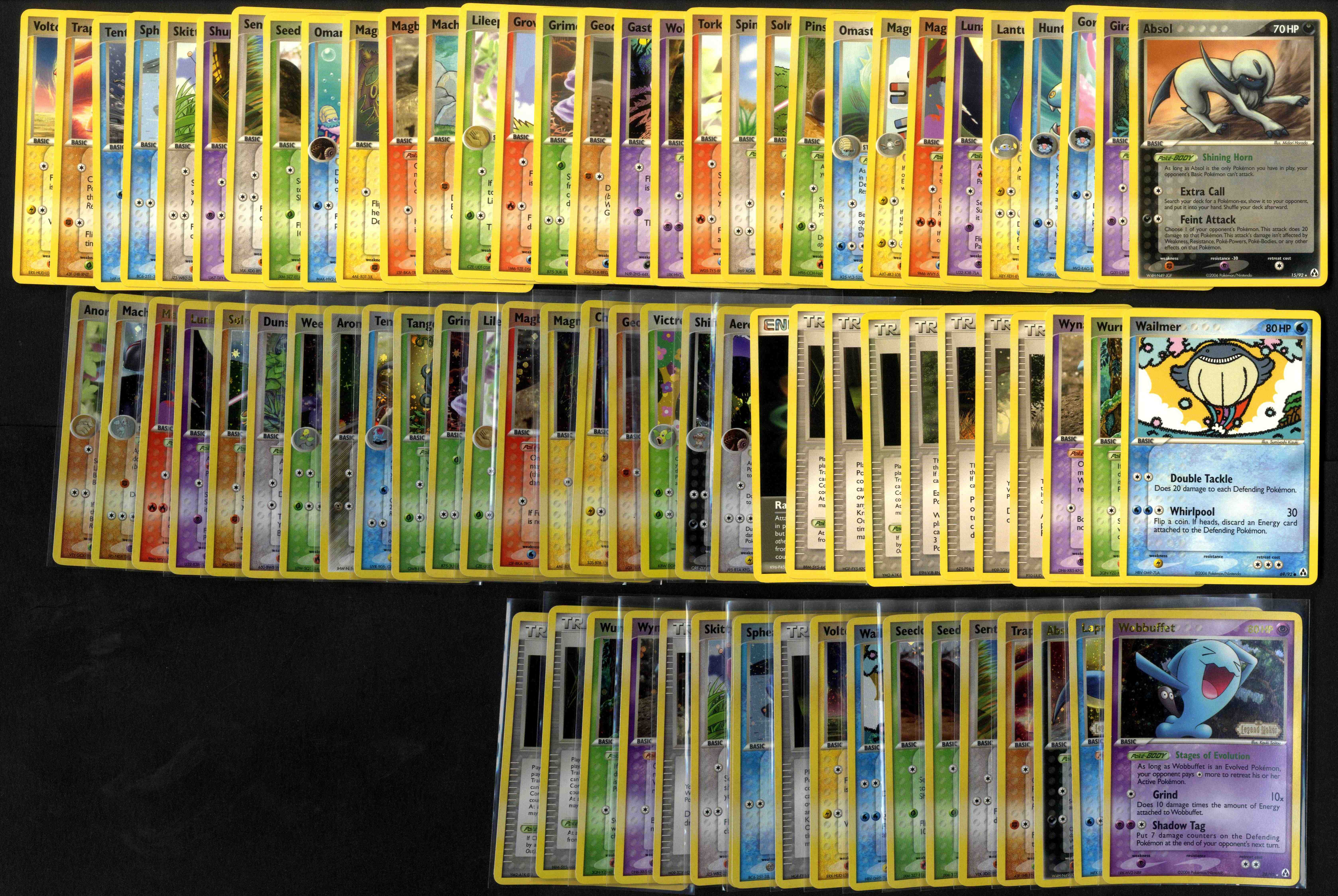 Pokémon TCG - EX Legend Maker Partially Complete Set #79 Cards