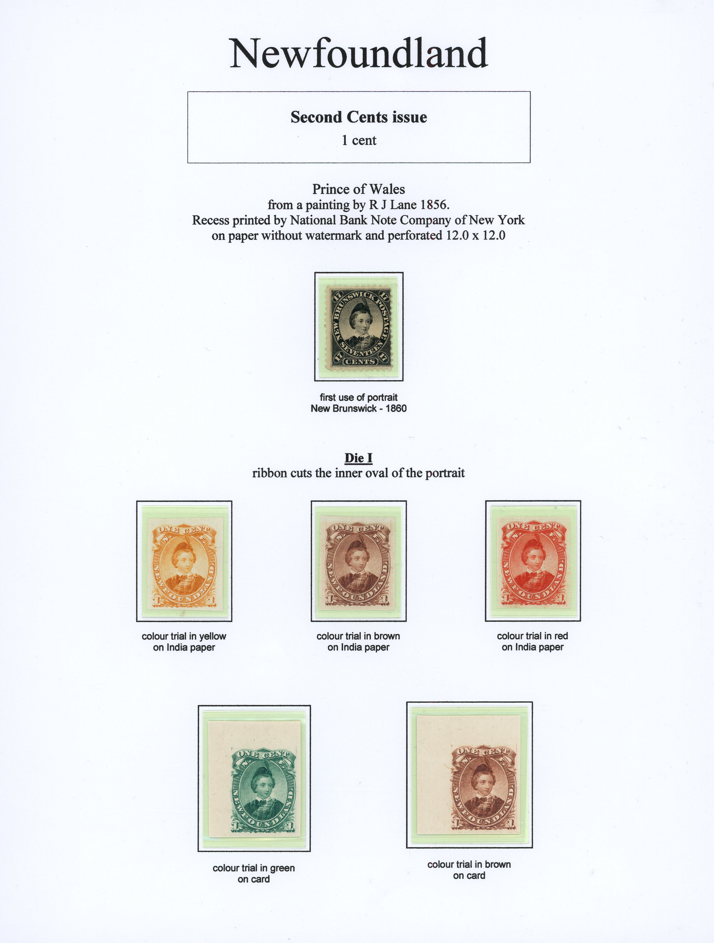 Newfoundland 1868-82 Second Cents issue mint and used collection