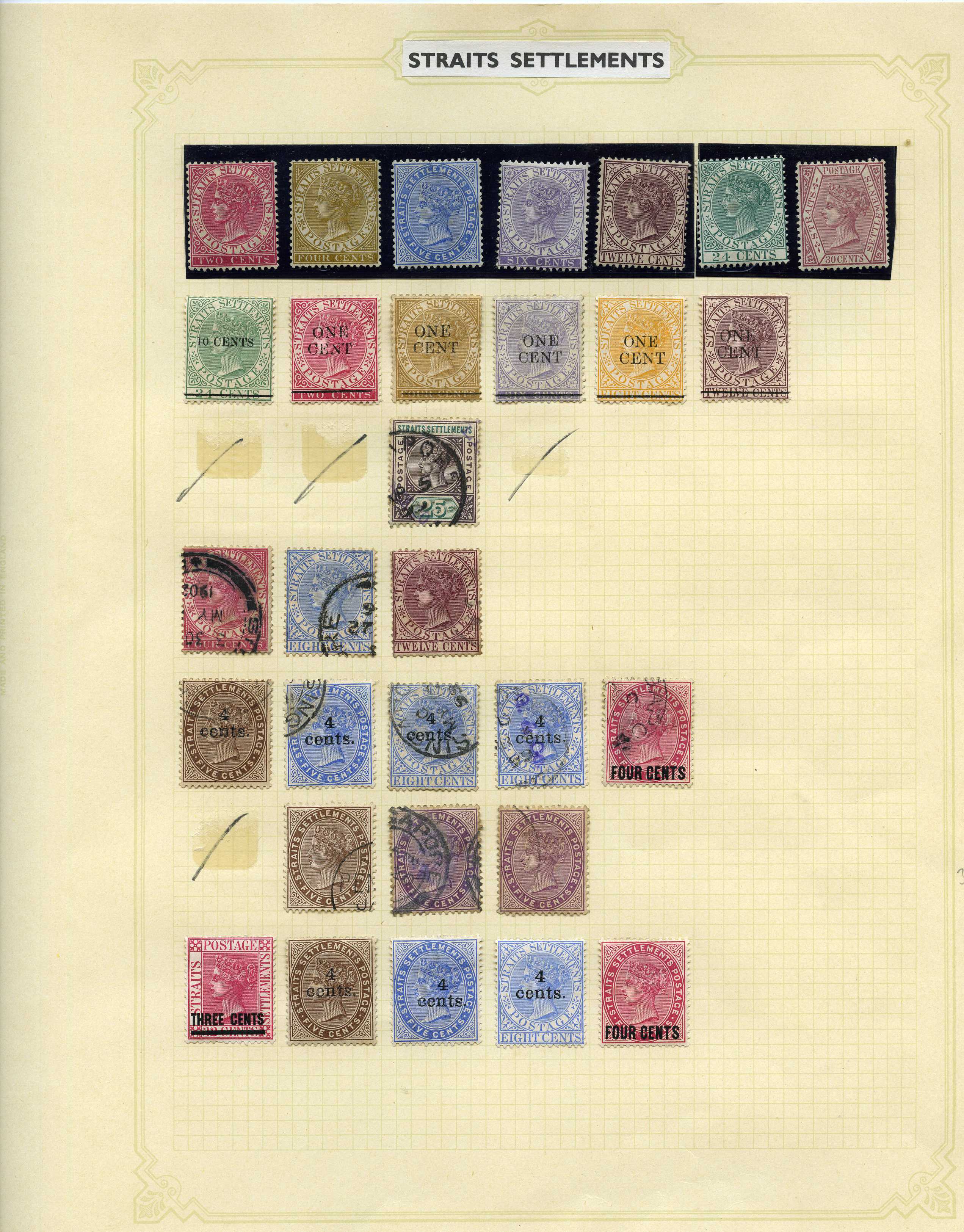 1867-1941 mint and used selection arranged...