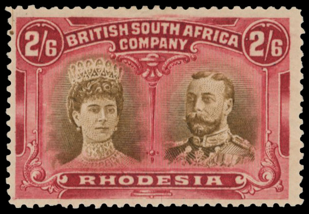 2s6d brown and brown-lake RSC C, mint